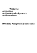 MAC2601 Assignment 2 Semester 2