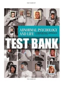 Abnormal Psychology and Life 3rd Edition Kearney Test Bank ISBN:9781337098106|Complete Guide A+