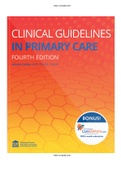 Clinical Guidelines in Primary Care 4th Edition Hollier Test Bank ISBN-13 ‏: ‎9781892418258