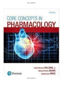 TEST BANK FOR CORE CONCEPTS IN PHARMACOLOGY, 5TH EDITION BY LELAND NORMAN HOLLAND, MICHAEL P. ADAMS, JEANINE BRICE, ISBN-13:9780134446974 |1-38 CHAPTER|WITH RATIONALS