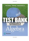 Elementary and Intermediate Algebra 4th Edition Sullivan Test Bank ISBN:978-0134622781 |Complete Guide A+