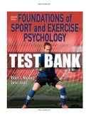 Foundations of Sport and Exercise Psychology 7th Edition Weinberg Test Bank ISBN: 978-1492572350|Complete Guide A+