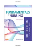 Fundamentals of Nursing 8th Edition by Potter Test Bank ISBN:9780323079334|Complete Guide A+