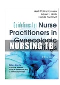 Guidelines for Nurse Practitioners in Gynecologic Settings 12th Edition Hawkins, Roberto-Nichols, Stanley-Haney Test Bank ISBN-13:9780826173270