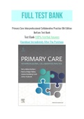 Primary Care Interprofessional Collaborative Practice 6th Edition Buttaro Test Bank (NOT TEXTBOOK)