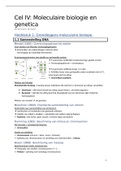 Samenvatting  Cel IV - Moleculaire biologie (D012574A)