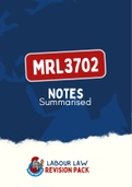 MRL3702 - Notes (Summary)