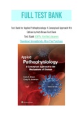 Test Bank for Applied Pathophysiology: A Conceptual Approach 4th Edition by Nath Braun Test Bank