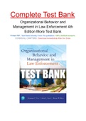 Organizational Behavior and Management in Law Enforcement 4th Edition More Test Bank