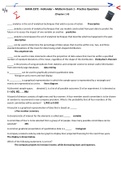 BANA 2372 - Hollander &ndash; Midterm Exam 1 - Practice Questions &lpar;Chapters 1-4&rpar;