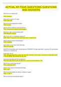 ACTUAL ATI TEAS  QUESTIONS  AND ANSWERS LATEST UPDATE 2022&sol;2023