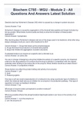Biochem C785 - WGU - Module 2 - All  Questions And Answers Latest Solution 2022