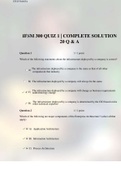 IFSM 300 QUIZ 1 | COMPLETE SOLUTION 20 Q & A