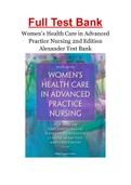 Women’s Health Care in Advanced Practice Nursing 2nd Edition Alexander Test Bank