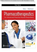 TEST BANK FOR Pharmacotherapeutics for Advanced Practice Nurse Prescribers Fifth Edition Test Bank ISBN: 978-0803669260 by Teri Moser Woo, Marylou V. Robinson/Pharmacotherapeutics for Advanced Practice Nurse Prescribers Fifth Edition – ISBN: 978-080366926