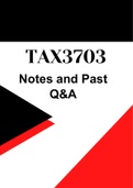 TAX3703 Notes and Past Q&A