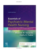 Essentials of Psychiatric Mental Health Nursing 4th Edition Varcarolis Test Bank ISBN-13 ‏ : ‎9780323625111