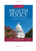 Health Policy Application for Nurses and Other Healthcare Professionals 2nd Edition Porche Test Bank