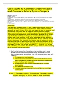 Case 13 Coronary Artery Disease and Coronary Artery Bypass Surgery &lpar;CAD&colon; CABG CASE STUDY&rpar;