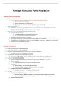 NR 283 Pathophysiology-Final Exam Concept Review (Version 2), NR 283 Pathophysiology Chamberlain College of Nursing