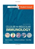 Cellular and Molecular Immunology 9th Edition Abbas Test Bank ISBN-13 ‏ : ‎9780323479783