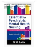 Test Bank: Essentials of Psychiatric Mental Health Nursing (3rd Edition by Varcarolis) 2 LATEST UPDATE ,