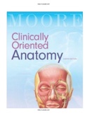 Clinically Oriented Anatomy 8th Edition Moore Dalley Test Bank ISBN-13 ‏ : ‎9781496347213 | 10 Chapter | Test bank