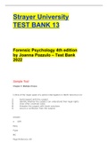 Forensic Psychology 4th edition by Joanna Pozzulo &ndash; Test Bank 2022