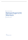 Portfolio Netwerkgericht Werken & Referentiekader opbouwen 