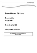 Econometrics ECS3706 Semesters 1 and 2