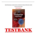 Test Bank For Applied Pathophysiology A Conceptual Approach to the Mechanisms of Disease 3rd Edition Braun | Complete| Latest|
