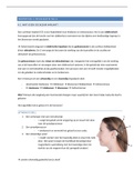 Samenvatting gehoorrevalidatie en inleiding hoorhulpmiddelen (revalidatie na CI)