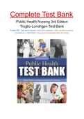 Public Health Nursing 3rd Edition Truglio Londrigan Test Bank