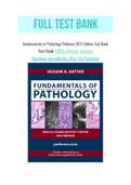 Fundamentals of Pathology Pathoma 2017 Edition Test Bank