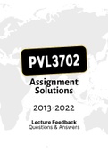 PVL3702 - Combined Tut021 Letters (2013-2022) 