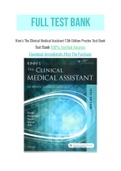 Kinn’s The Clinical Medical Assistant 13th Edition Proctor Test Bank
