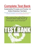 Sustainability Principles and Practice 1st Edition Robertson Test Bank