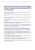 Maryville University Nursing 615 Exam 3 Review complete with a guaranteed 90&percnt; or more pass&excl;