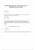 NURS 6630N-28 Week 11 Final Exam Latest &lpar;complied from real exam&rpar;
