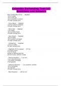 Columbia Bartending Test&sol;167 Questions and Answers