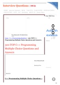 300 TOP C++ Programming Multiple Choice Questions and Answers 2022/2023