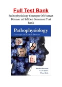 Pathophysiology Concepts Of Human Disease 1st Edition Sorenson Test Bank