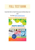 Evolve Math Skills for Health Professionals 2nd Edition Hickey Test Bank