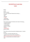 SOCS185 Week 2 4 and 6 Quiz Latest Update 2022&sol;2023&period;