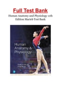 Human Anatomy and Physiology 11th Edition Marieb Test Bank