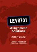 LEV3701 - Combined Tut201 Letters (2017-2021)
