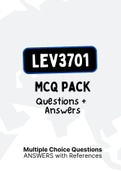 LEV3701 (Notes, ExamPACK, QuestionsPACK, Tut201 Letters)