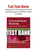 Contemporary Nursing Issues Trends And Management 7th Edition Cherry Test Bank