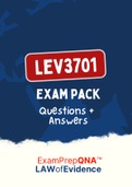 LEV3701 - EXAM PACK (Questions and Answers for 2015-2021) (Download file)