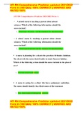 ATI RN Comprehensive Predictor updated 2021&sol;2022 Form A &lpar;180 Q&A&rpar; 100&percnt; CORRECT &vert; VERIFIED AND RATED 100&percnt;